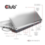 BAZAR - Club3D dokovací stanice USB-C 3.2 s napájecím adaptérem Triple Display Dynamic - Po opravě 