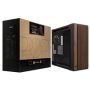 ASUS case PROART PA602 WALNUT WOOD MODERN TG, Mid Tower, průhledná bočnice, černá