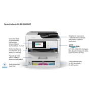 MFP farebné atram. EPSON WorkForce Pro EM-C800RDWF, A4, GLAN, DUPLEX, RASF, FAX, WiFi,