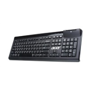 ACER Wired Smart Card reader Keyboard, drátová, USB2.0, čtečka chytrých karet, Black, Membrane