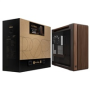ASUS case PROART PA602 WALNUT WOOD RETRO TG, Mid Tower, průhledná bočnice, hnědá