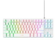 TRUST Klávesnice GXT 833 Thado, Membránová, USB, RGB, bílá