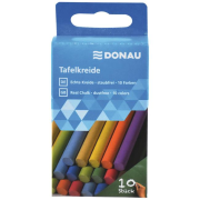 Kriedy na tabuľu DONAU farebné, 10 ks