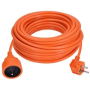 Solight prodlužovací přívod - spojka, 1 zásuvka, 20m, 3 x 1,5mm2, oranžová