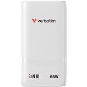 VERBATIM GaN Nabíječka Fold 'n' Go 65W, 2xUSB-C, bílá