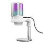 TRUST mikrofon GXT238 Auron, USB-C, RGB, bílá