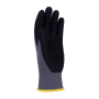 Rukavice pletené, polomáčané DONAU SAFETY Flex, kat. II sivé veľ. 8