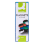 Magnety Q-CONNECT okrúhle, 20 mm, 10 ks, červene