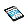 Kingston 128GB SecureDigital Canvas Go! (SDXC) Card, 90R 45W Class 10 UHS-I U3