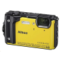NIKON kompakt Coolpix W300, 16MPix, 5x zoom - žlutý + 2v1 plovoucí popruh