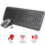 TRUST set klávesnice + myš Tecla-2 Wireless Multimedia Keyboard with mouse CZ/SK