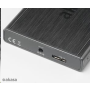 AKASA HDD box  Noir S, 1x 2,5" SATA HDD/SSD, USB 3.0, broušený černý hliník