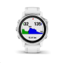 Garmin GPS sportovní hodinky fenix6S Glass, Silver/White Band