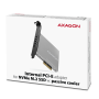 AXAGON PCEM2-NC, PCIe x4 - M.2 NVMe M-key slot adaptér, pasivní chladič
