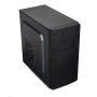 EUROCASE skříň MC X204 EVO black, micro tower, 1x USB 3.0, 2x USB 1.0, bez zdroje