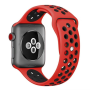 eses Sportovní řemínek 38mm červený/černý pro Apple Watch