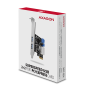 AXAGON PCEU-232VL, PCIe řadič, 2+2x USB 3.2 Gen 1 port, UASP, vč. LP