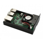 Hliníková krabička pro Raspberry Pi 4B s aktivním větrákem, černá