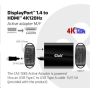 Club3D Adaptér aktivní DisplayPort 1.4 na HDMI 4K120HZ HDR (M/F), černá