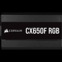 CORSAIR zdroj, CX650F 80+ Bronze modulární RGB, 120mm ventilátor (ATX, 650W), černá