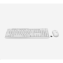 Logitech Silent Wireless Combo MK295, bezdrátová klávesnice + myš, US, Off-White