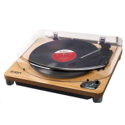 ION Air LP Wood Polo-automatický gramofon lze bezdrátově připojit pomocí Bluetooth rozhraní k
