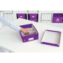 Malá organizačná škatuľa Click & Store purpurová