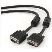 GEMBIRD VGA prepojovací kábel 1,8 m, čierny (HD15M/M, dvojité tienenie, feritové jadrá)