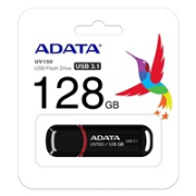 ADATA Flash disk 128GB UV150, USB 3.1 disk Dash Drive (R:90/W:20 MB/s) čierny