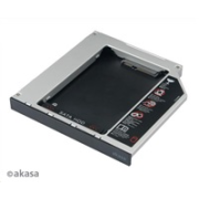 AKASA HDD box N.Stor D12, 2.5" šachta pre HDD/SSD SATA na optickú mechaniku IDE (výška HDD do 13 mm)