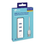 TP-Link UE330 [USB 3.0 3-portový rozbočovač a gigabitový ethernetový adaptér 2 v 1 USB adaptér]