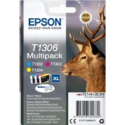 Atrament EPSON Multipack 3-farebný atrament "Deer" T1306 DURABrite Ultra