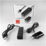 AXAGON HUE-S2BP, 4x USB 3.0 CHARGING hub, vč. AC adaptéru, kabel USB-A 1.2m