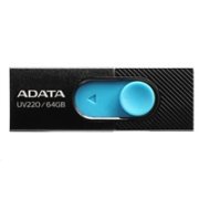 ADATA Flash Disk 64GB UV220, USB 2.0 Dash Drive, čierna/modrá