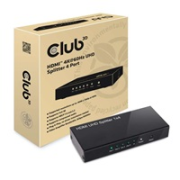 Club3D Rozdeľovač videa 1:4 HDMI 2.0 4K60Hz UHD, 4 porty