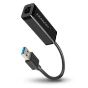 AXAGON ADE-SR, USB-A 3.2 Gen 1 - Gigabit Ethernet sieťová karta, auto inštal, čierna