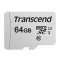Karta TRANSCEND MicroSDXC 64GB 300S, UHS-I U1 + adaptér