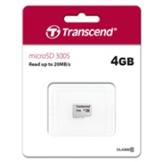 Karta TRANSCEND MicroSDHC 4GB 300S, trieda 10, bez adaptéra