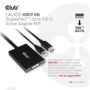 Club3D Aktívny adaptér DisplayPort na Dual Link DVI-D, napájanie USB, 60 cm, HDCP ON