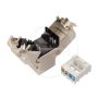 Solarix Samorezný keystone CAT6 STP RJ45 SXKJ-6-STP-BK-SA