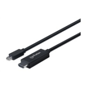 Kábel MANHATTAN Mini DisplayPort na HDMI (1080p), 1.8 m, čierna
