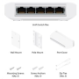 UBNT UniFi Switch Flex [5x Gigabit, 1xPoE In, 4xPoE Out]