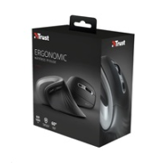 TRUST Verro Bezdrôtová ergonomická myš, čierna