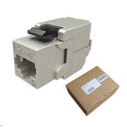 Solarix MULTIPACK 24 ks - keystone CAT5E STP RJ45 samorezný SXKJ-5E-STP-BK-SA