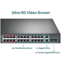 TP-Link CCTV switch TL-SL1226P (24x100Mb/s, 2xGbE/2xSFP combo, 24xPoE+, 250W)