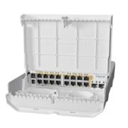 MikroTik Cloud Router Switch CRS318-16P-2S+OUT, 800MHz CPU, 256MB, 16x10/100/1000 (PoE-out),2xSFP+,