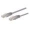 C-TECH patchcord Cat5e, UTP, sivý, 10 m