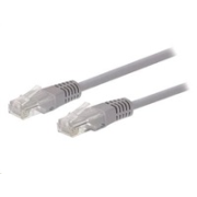 C-TECH patchcord Cat5e, UTP, sivý, 3 m