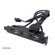 Adaptér AKASA MB interný, USB 3 typu C.1 interný kábel adaptéra Gen1 + USB 2 typu A.0 portov, 40 cm
