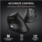 TRUST Ergonomická myš Voxx Nabíjateľná ergonomická bezdrôtová myš